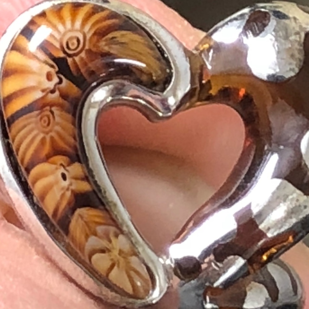Beautiful hand made heart ring sterling silver